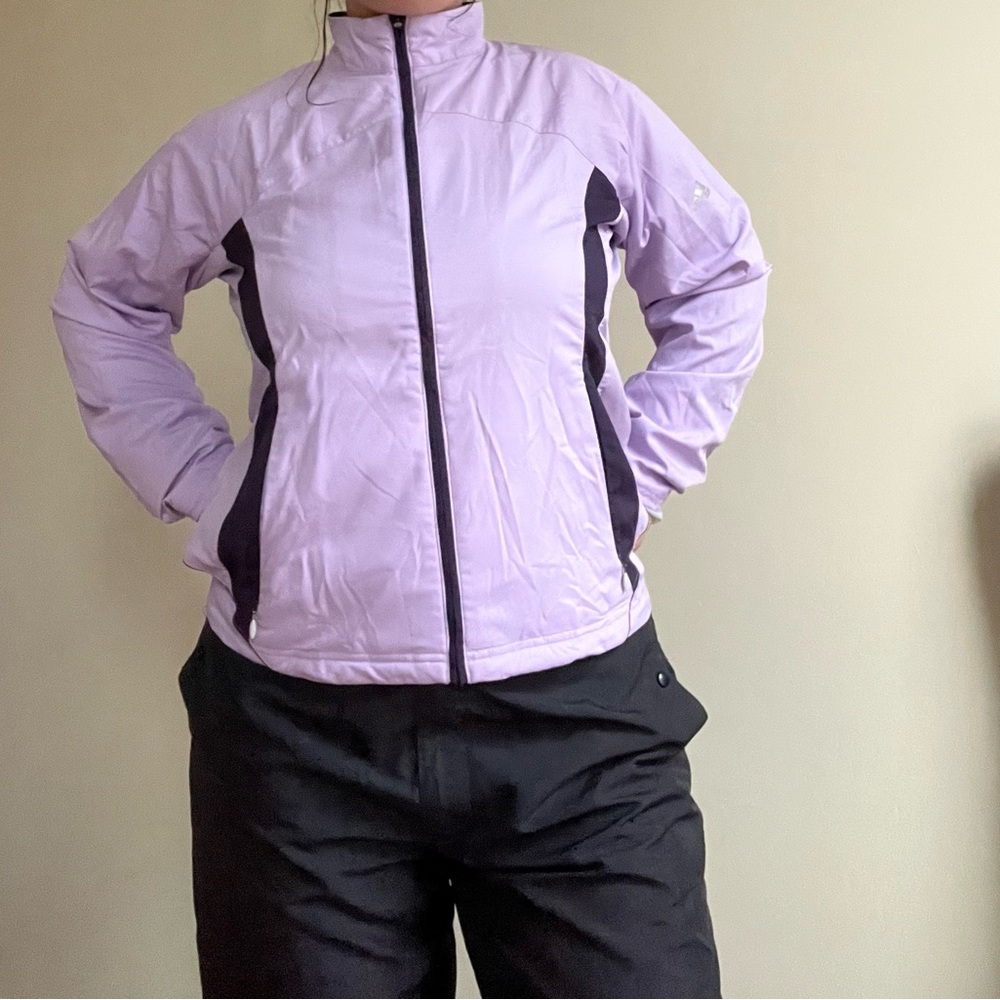 Purple adidas windbreaker